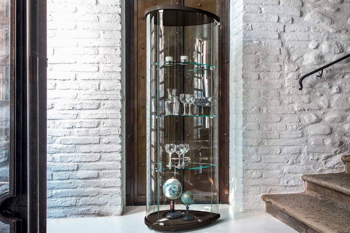 Olivella curio by Tonin Casa in a foyer Olivella curio by Tonin Casa in a foyer