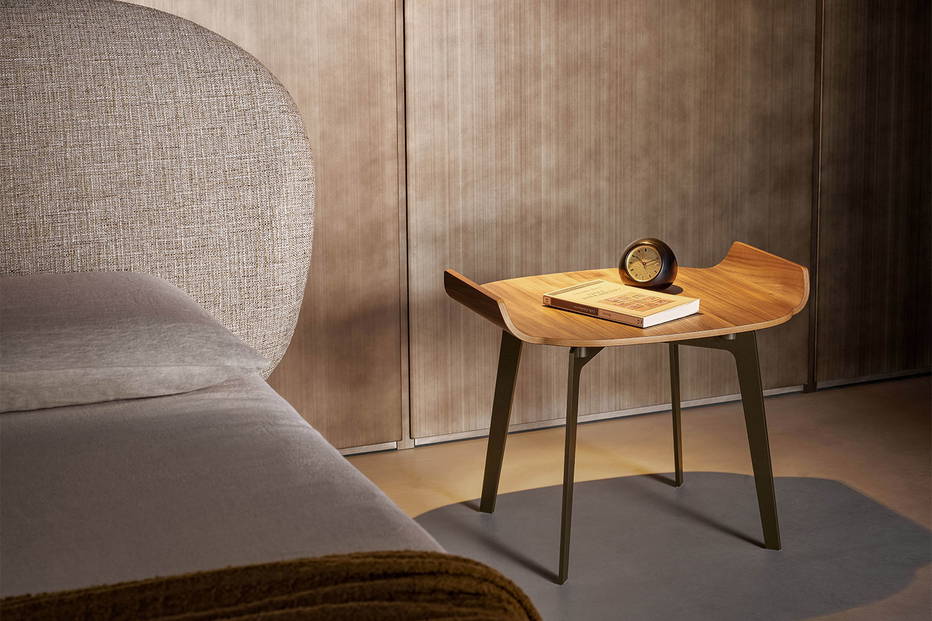 The Olos Bedside Table by Mauro Lipparini for Bonaldo.