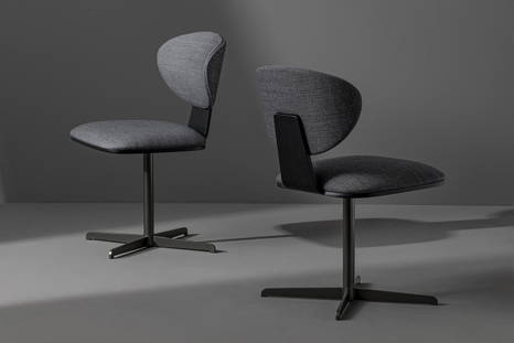 The Olos Swivel Dining Chair by Mauro Lipparini for Bonaldo.