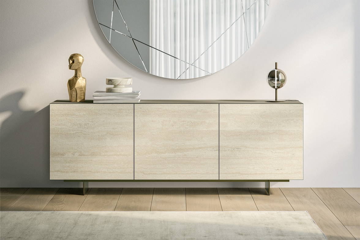 Olympia Sideboard with Travertine Supermarble doors Olympia Sideboard with Travertine Supermarble doors
