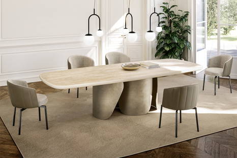Onda King dining table by Eforma