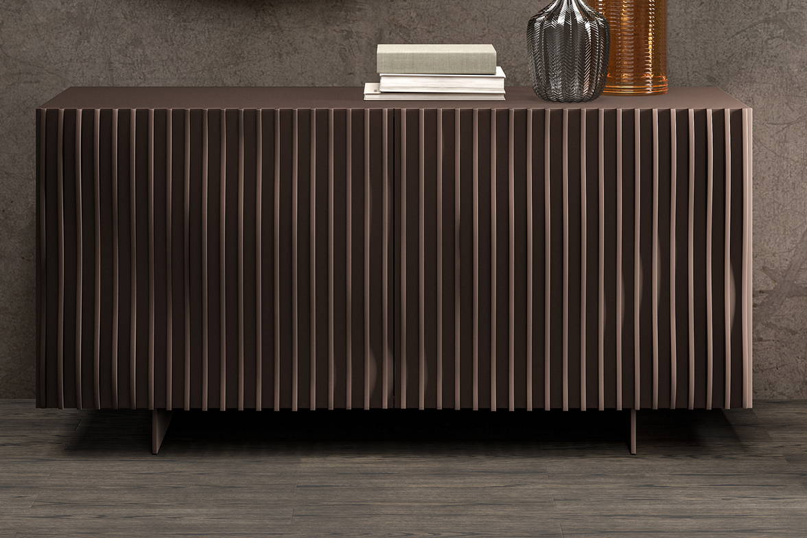 Onda Sideboard with bronze lacquer finishes Onda Sideboard with bronze lacquer finishes