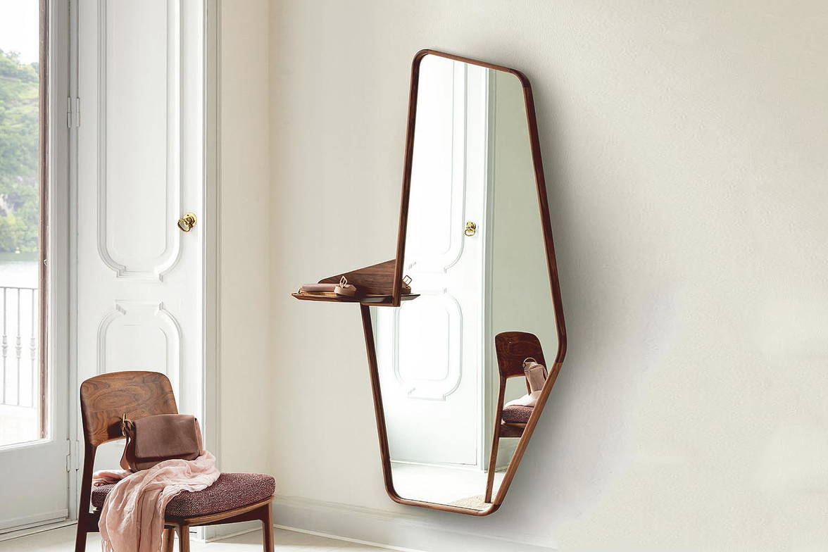 The Ops 3 Mirror with the Emma dining chair. The Ops 3 Mirror with the Emma dining chair.