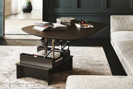 Orlando coffee table with lift mechanism (Burned Oak top)