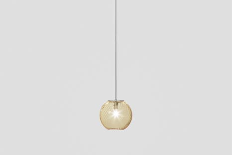 Oto SP 18 Pendant Light with amber striped glass finish