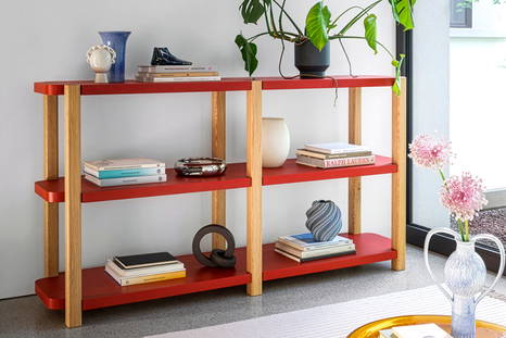 Palinfrasca Bookcase has a modular structure allowing for multiple compositions