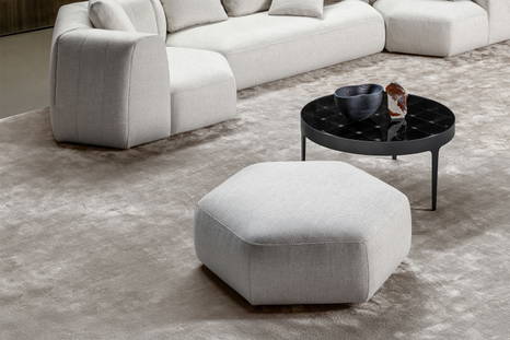 The Panorama Ottoman with the Passy coffee table.