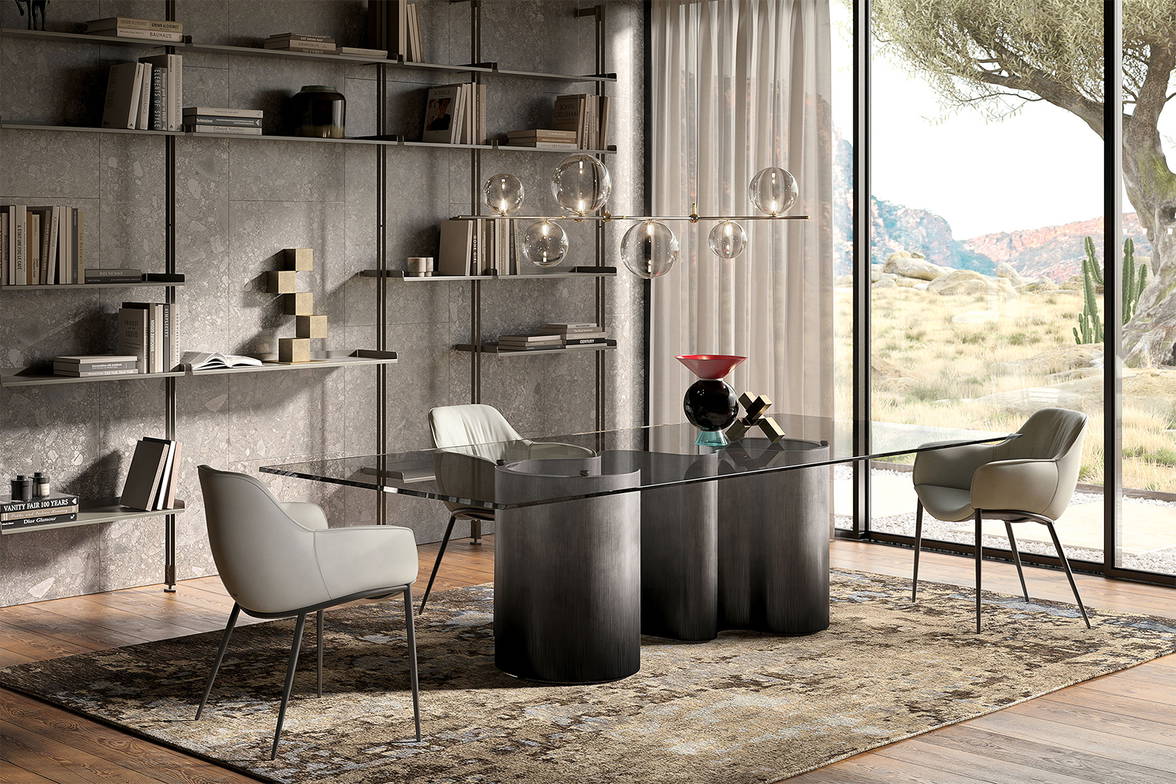 Papel dining table from Cattelan Italia. Papel dining table from Cattelan Italia.