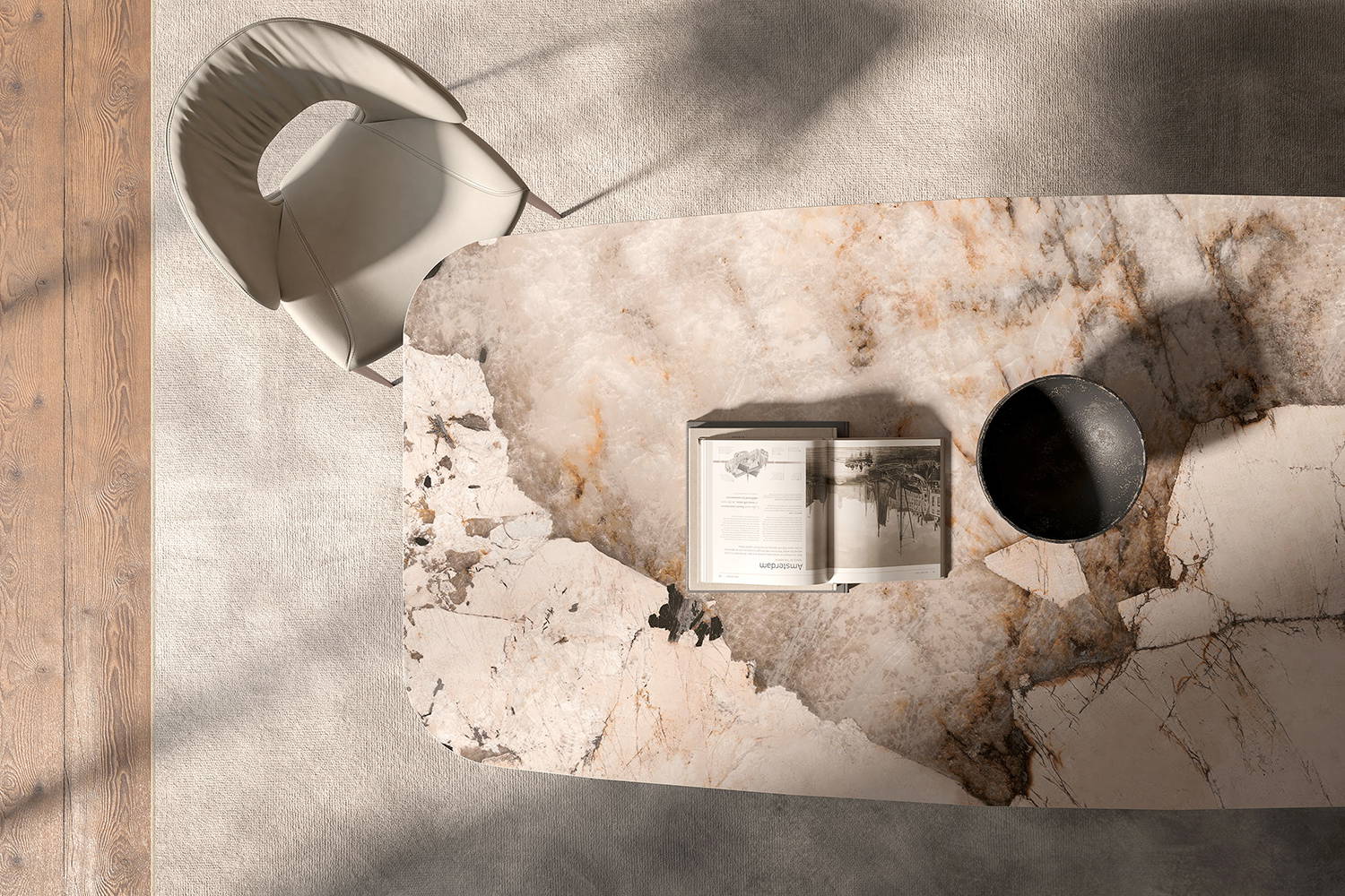 Cattelan Italia Papel Keramik Dining Table - Thumbnail 5