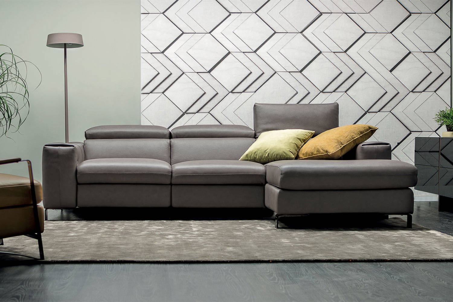 The Papillon Sectional With Chaise by Nicoline Italia.