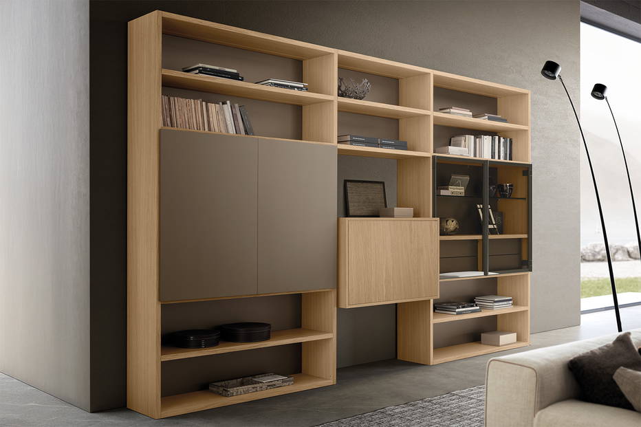 Pari & Dispari wall unit composition #9 by Presotto Italia