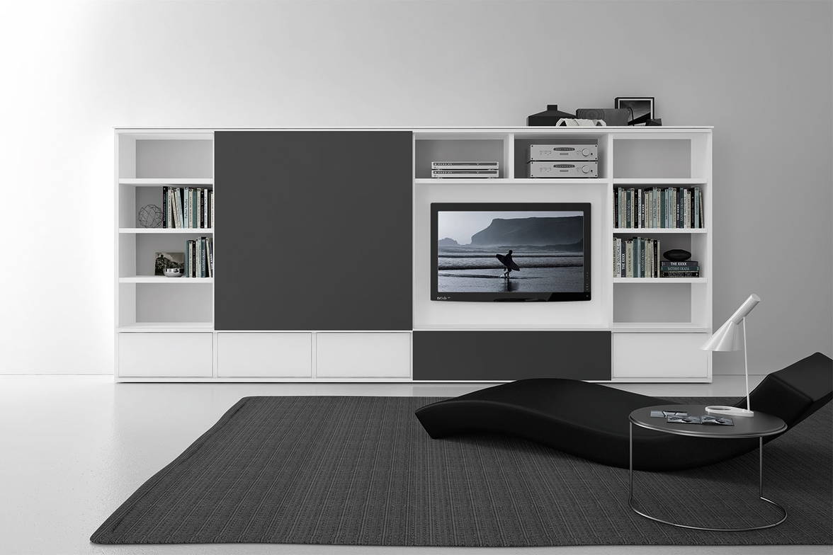 Pari & Dispari 312 wall unit with jumbo drawers and sliding door Pari & Dispari 312 wall unit with jumbo drawers and sliding door