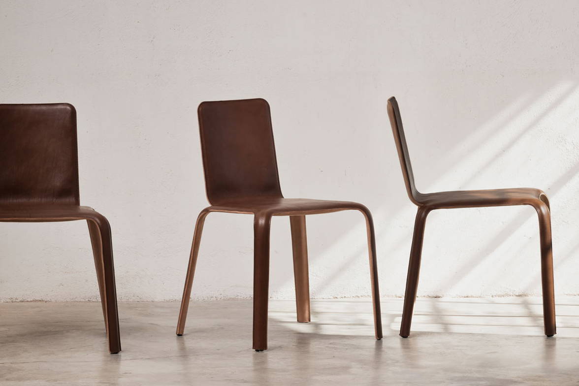 Pelleossa Dual-Tone Dining Chairs from MIDJ Pelleossa Dual-Tone Dining Chairs from MIDJ