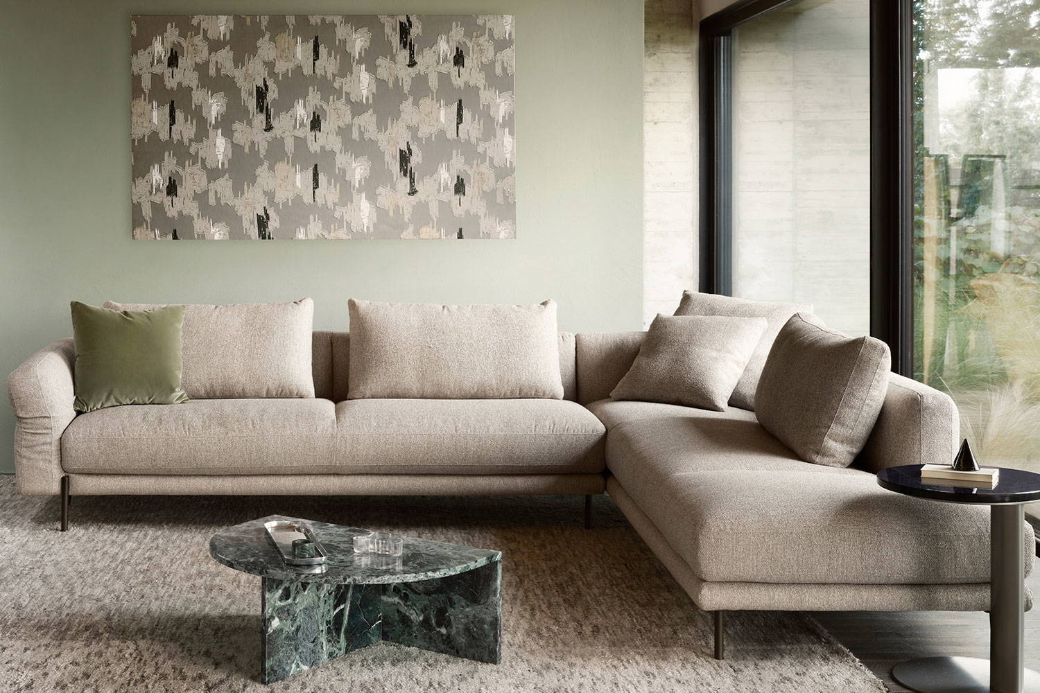 Penta Corner Sectional Sofa With Peninsula