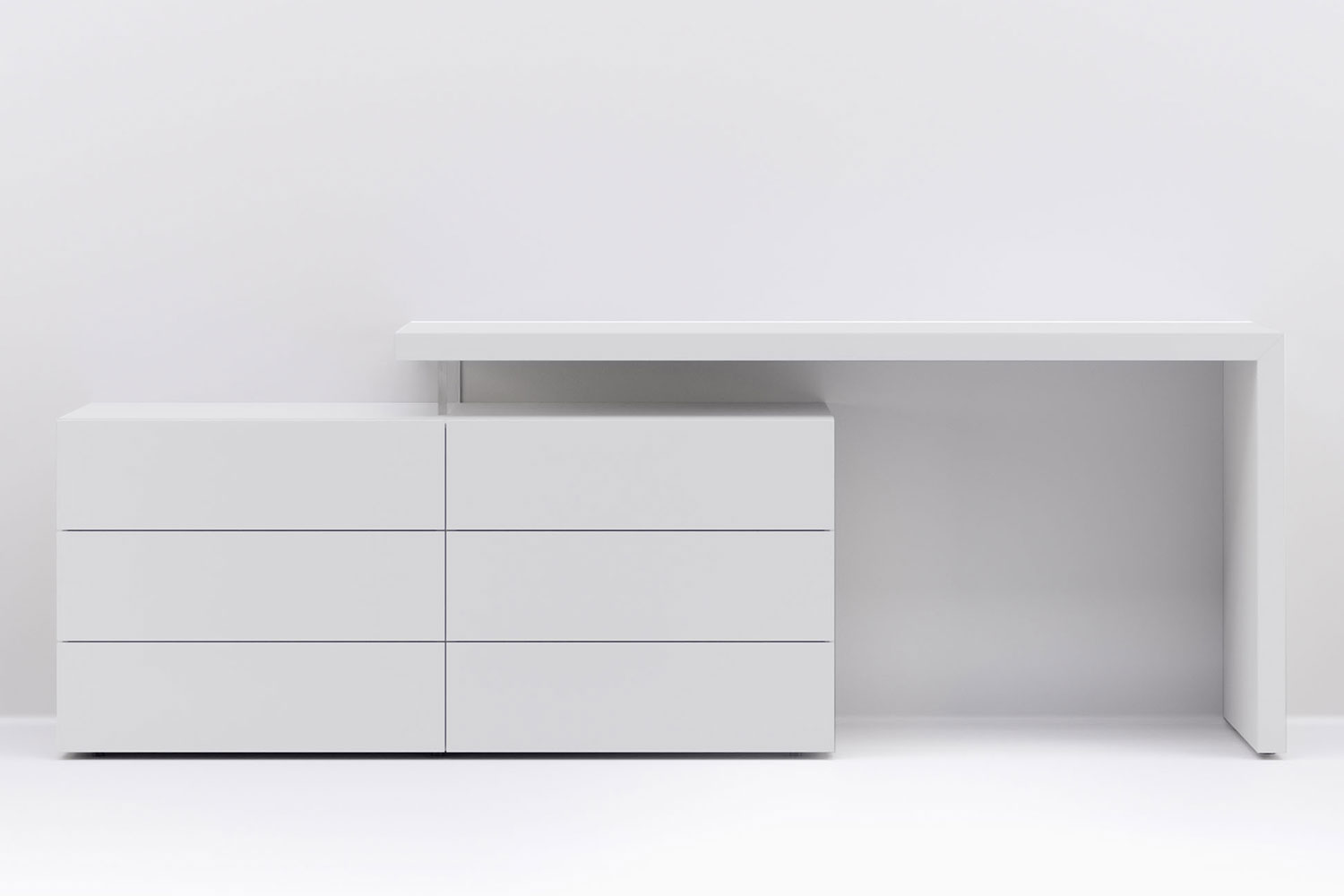 People Dresser With Domino Desk Quickship by Pianca | room service