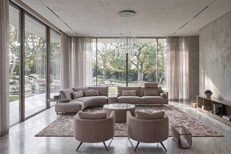 The Philly J-Shaped Sectional Sofa by Giuseppe Vigano for Gamma Arredamenti.
