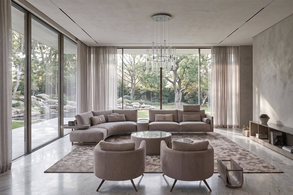 GMM Philly J-Shape Sectional Sofa