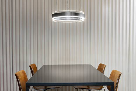 Phoenix Suspension Light above dining table