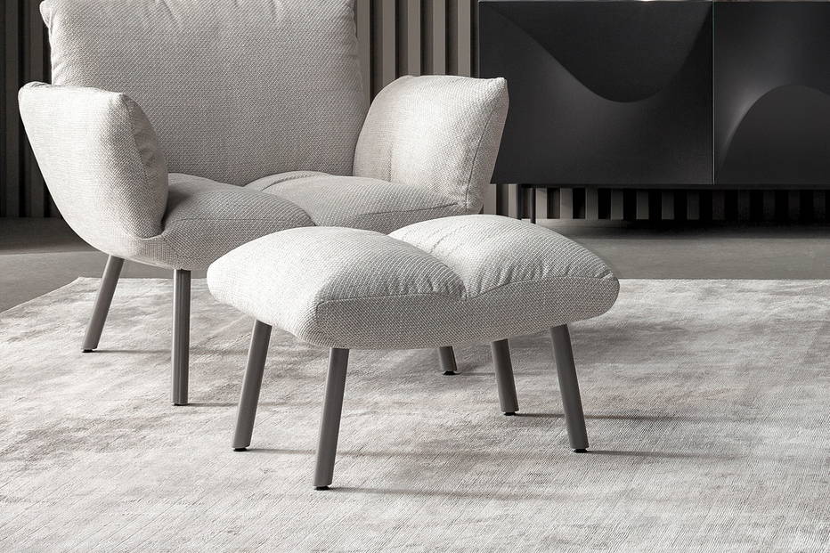 The Pil footrest by Alessandro Busana for Bonaldo.