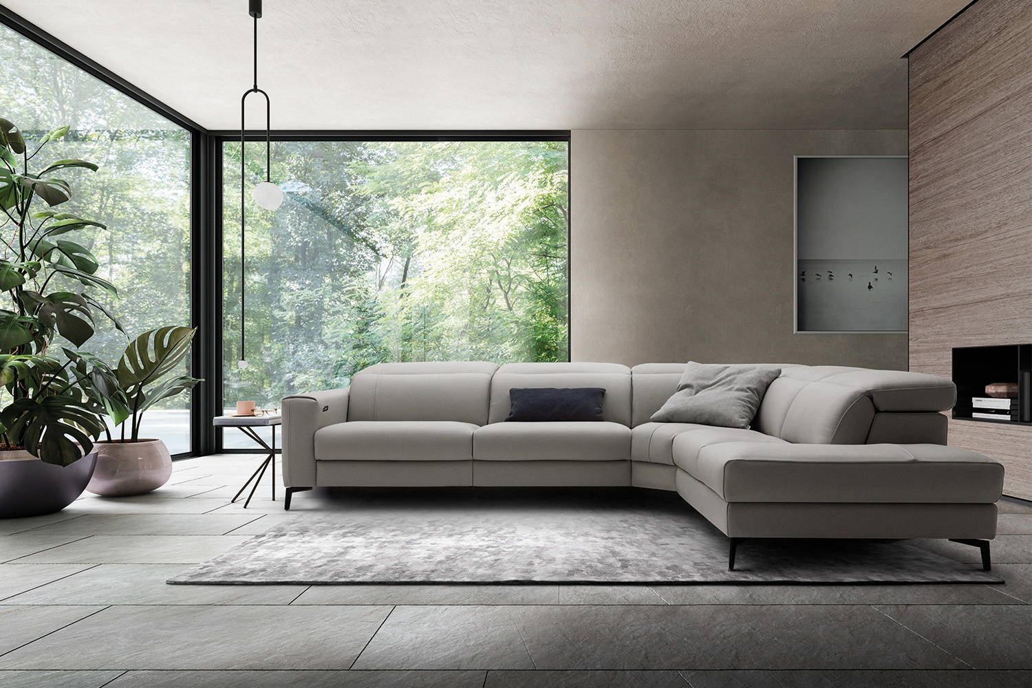 Pisa Corner Sectional Sofa With Peninsula