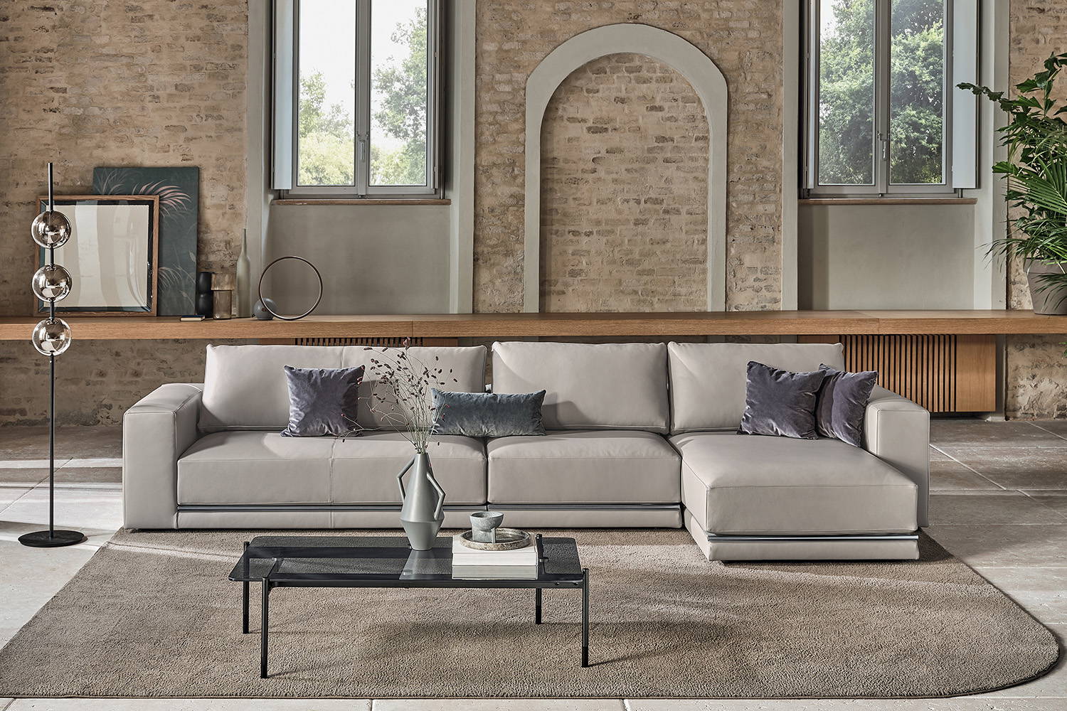 Pitagora Sectional Sofa with Chaise
