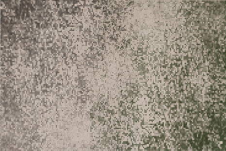 Pixel Rug in beige/ green finish 
