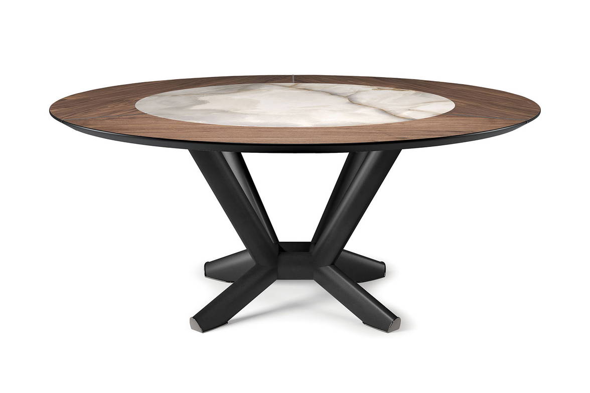 Planer round Ker-Wood table by Cattelan Italia Planer round Ker-Wood table by Cattelan Italia