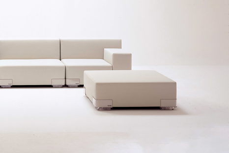 Plastics Duo Fire-Resistant Ottoman