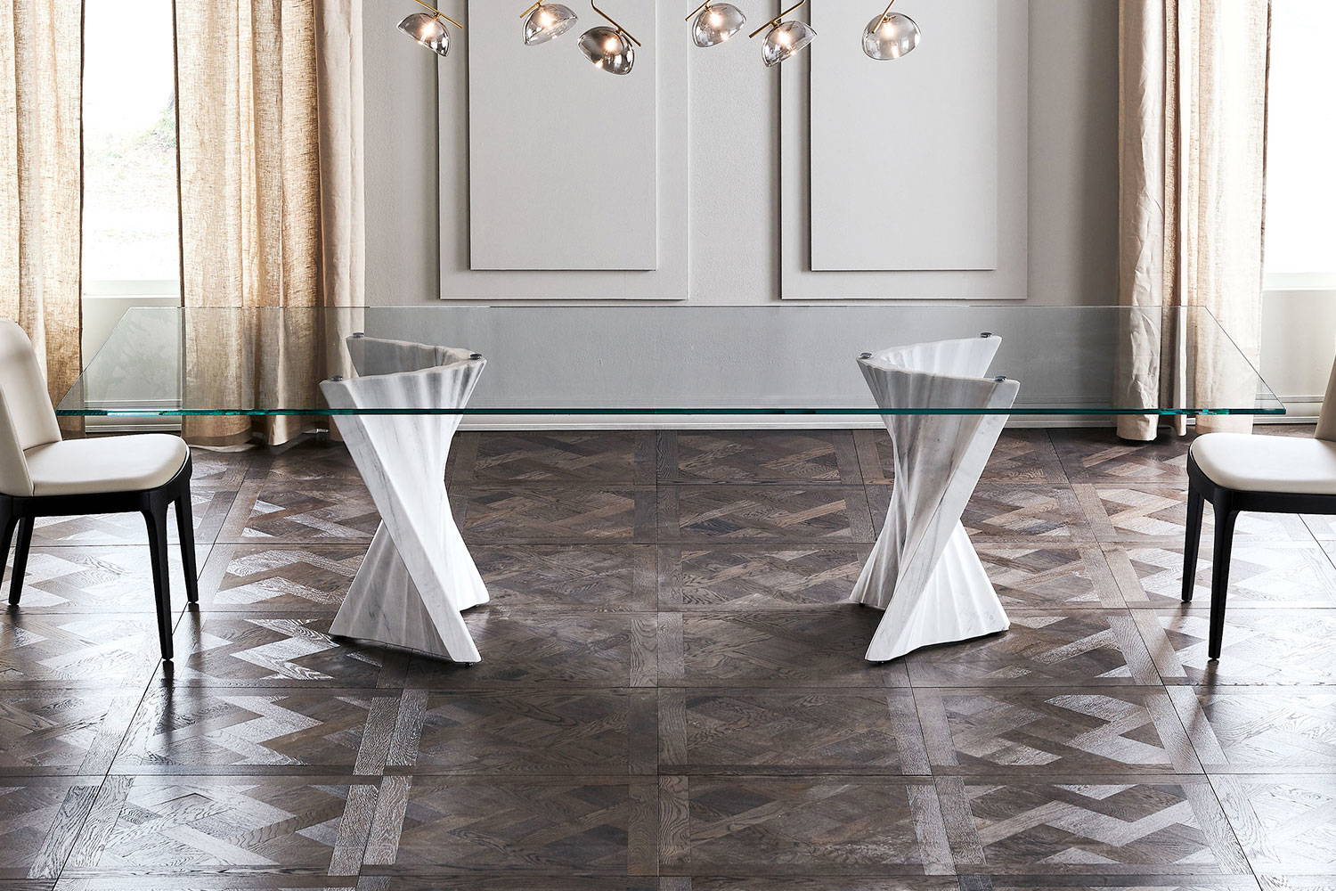 Plisset dining table by Cattelan Italia