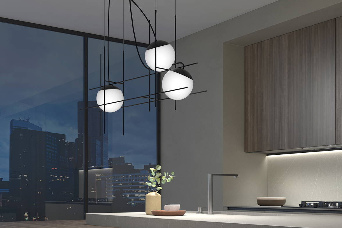 Plot Frame Suspension Light in kitchen Plot Frame Suspension Light in kitchen