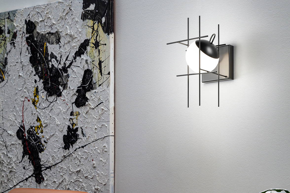 Plot Frame Wall Sconce in living room Plot Frame Wall Sconce in living room