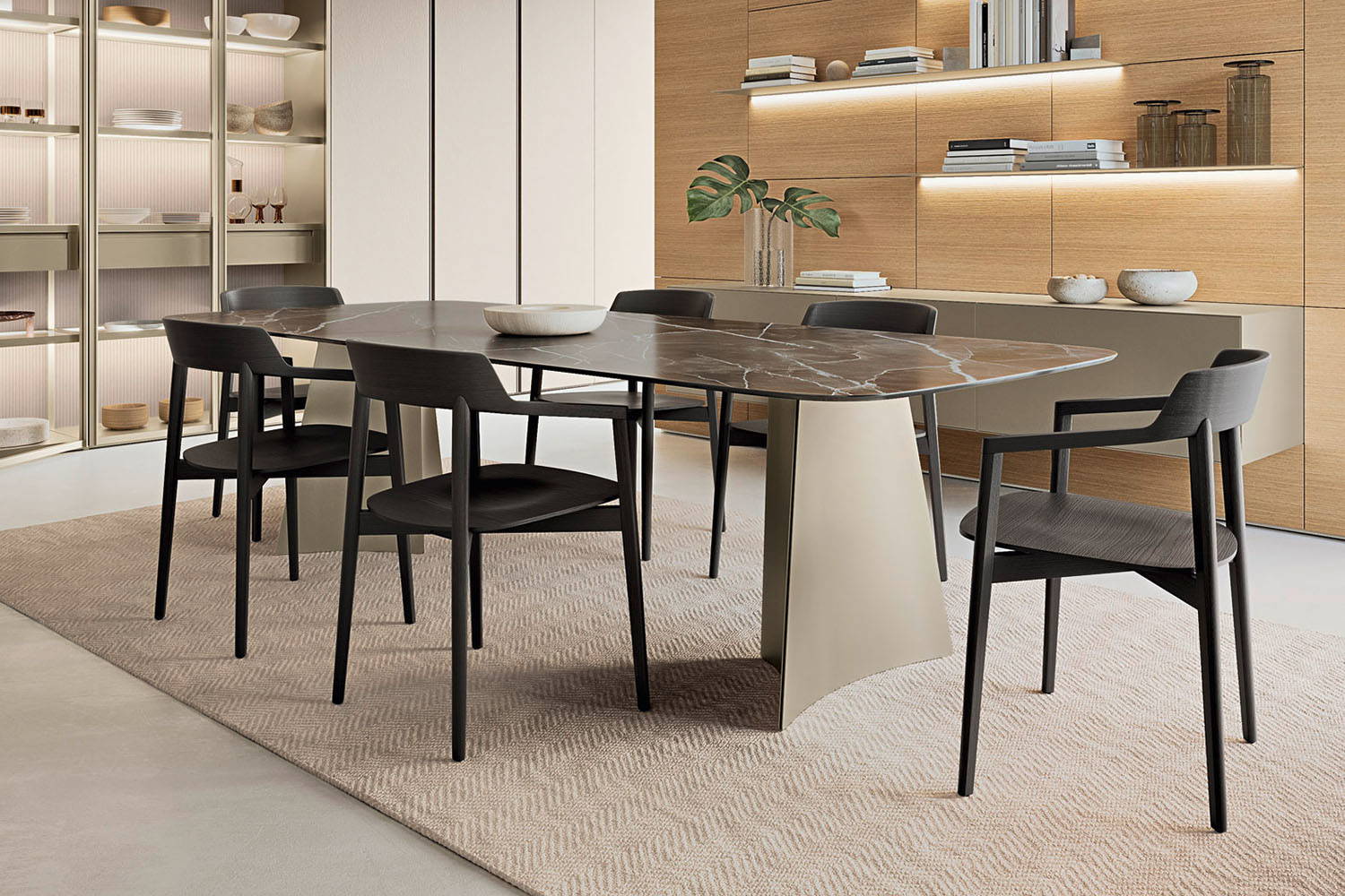 Poliedro Ceramic Dining Table