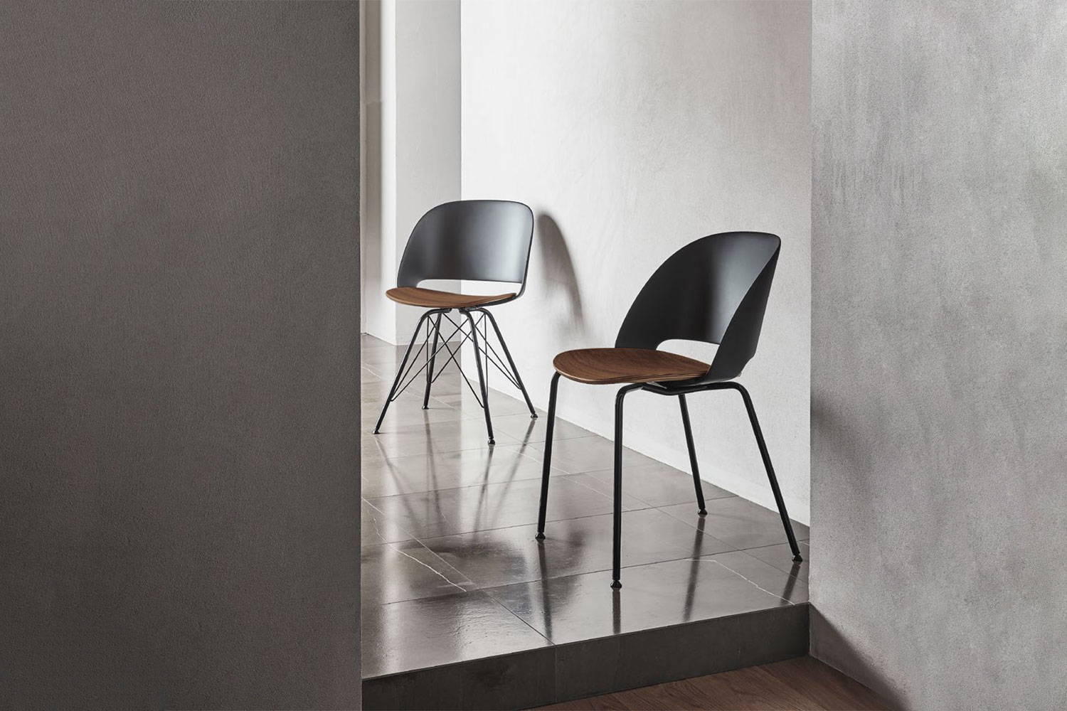 Polo dining chairs available with two different bases