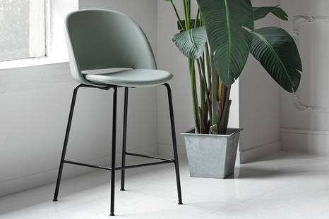 Polo upholstered bar stool by E-ggs Studio for Bontempi Casa