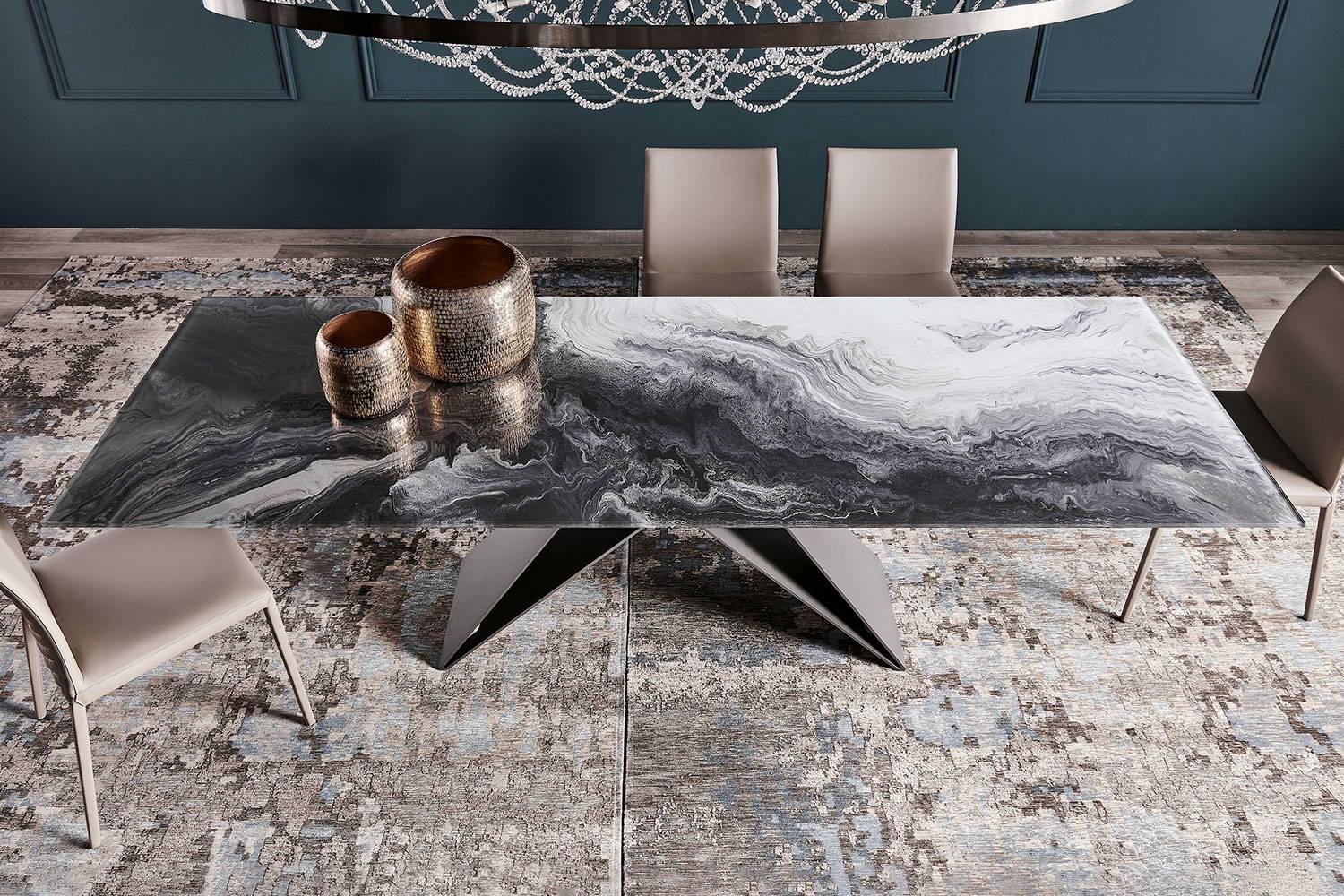 Premier CrystalArt Dining Table