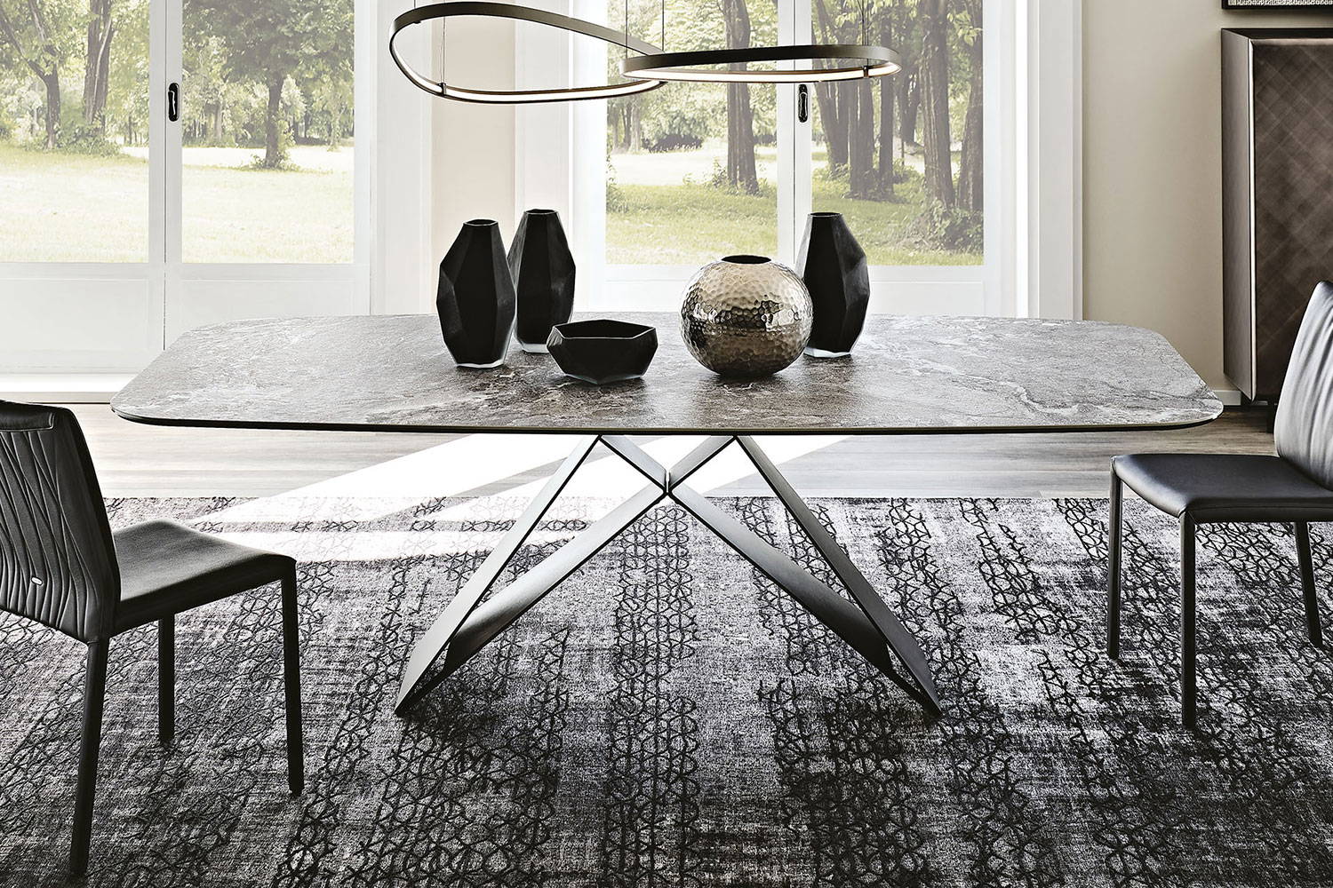 Premier Keramik dining table by Cattelan Italia