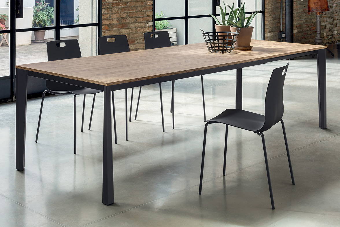 Prisma extension dining table with Olly dining chairs Prisma extension dining table with Olly dining chairs