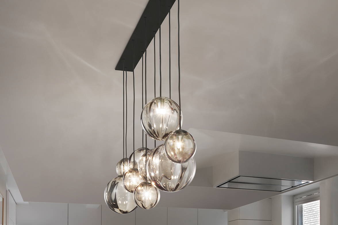 Puppet SP L9 Linear Suspension Light from Vistosi Puppet SP L9 Linear Suspension Light from Vistosi