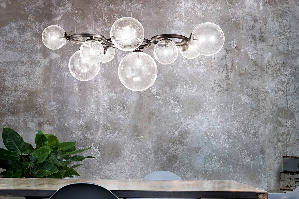 Puppet Ring Suspension Light with nine diffusers Puppet Ring Suspension Light with nine diffusers