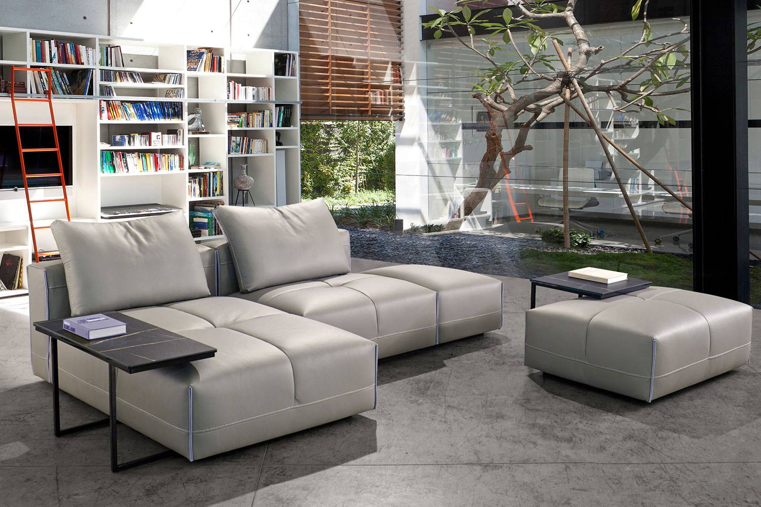 Puzzle Sectional Sofa with Chaise Comp.A by Giuseppe Vigano for Gamma.