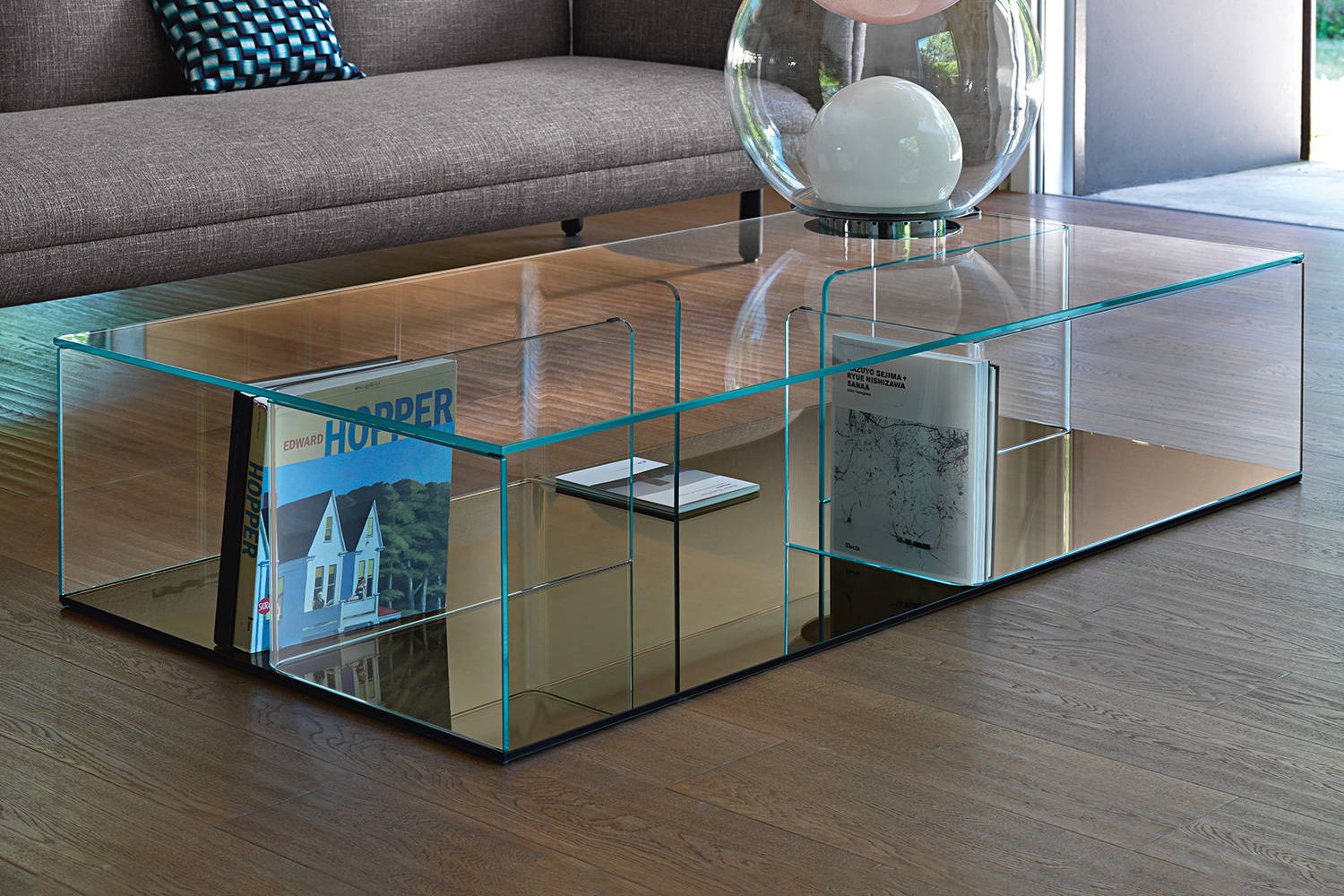 Quadra coffee table by Fiam Italia