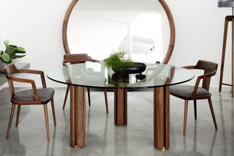 Quadrifoglio Glass Dining Table