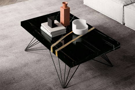 Radius lift-up coffee table by Ozzio Italia