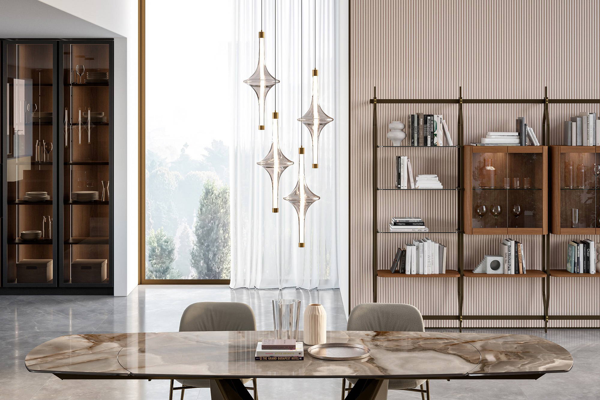 GMHN371A○BONTEMPI CASA / ボンテンピ LINDA ダイ Rain Suspension Light by Bontempi Casa | room service 360°