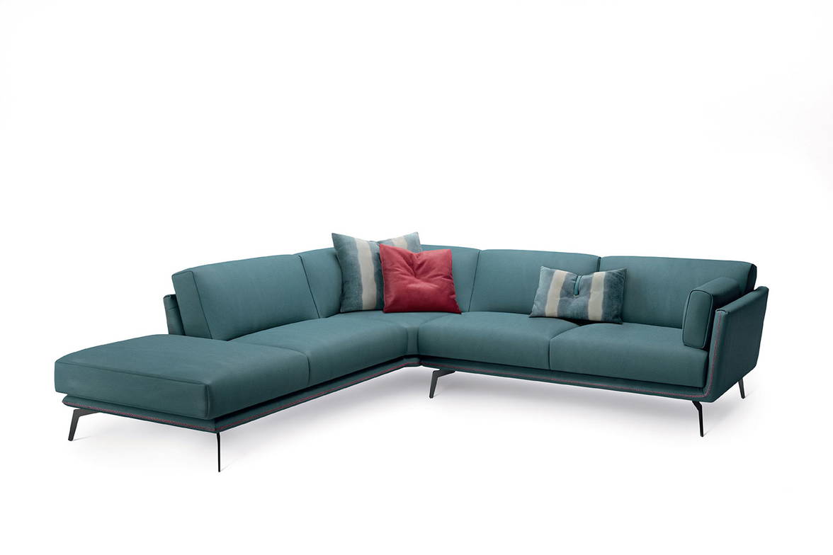 Ralph corner sectional sofa with peninsula by Gamma Ralph corner sectional sofa with peninsula by Gamma