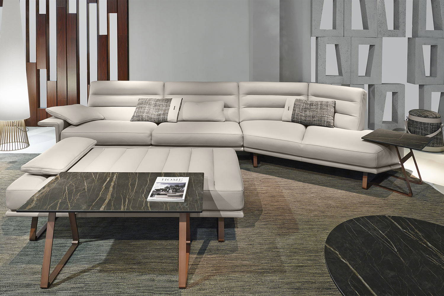 Renegade Angled Sectional Sofa with Peninsula