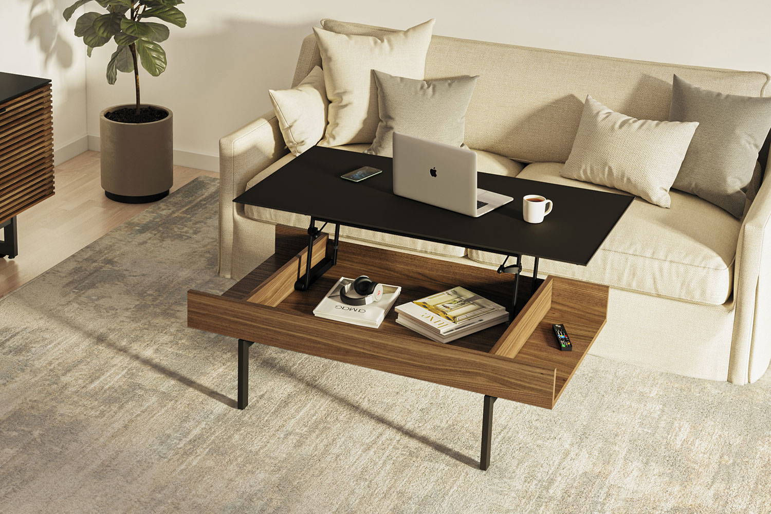 Reveal 1192 lift coffee table by BDI