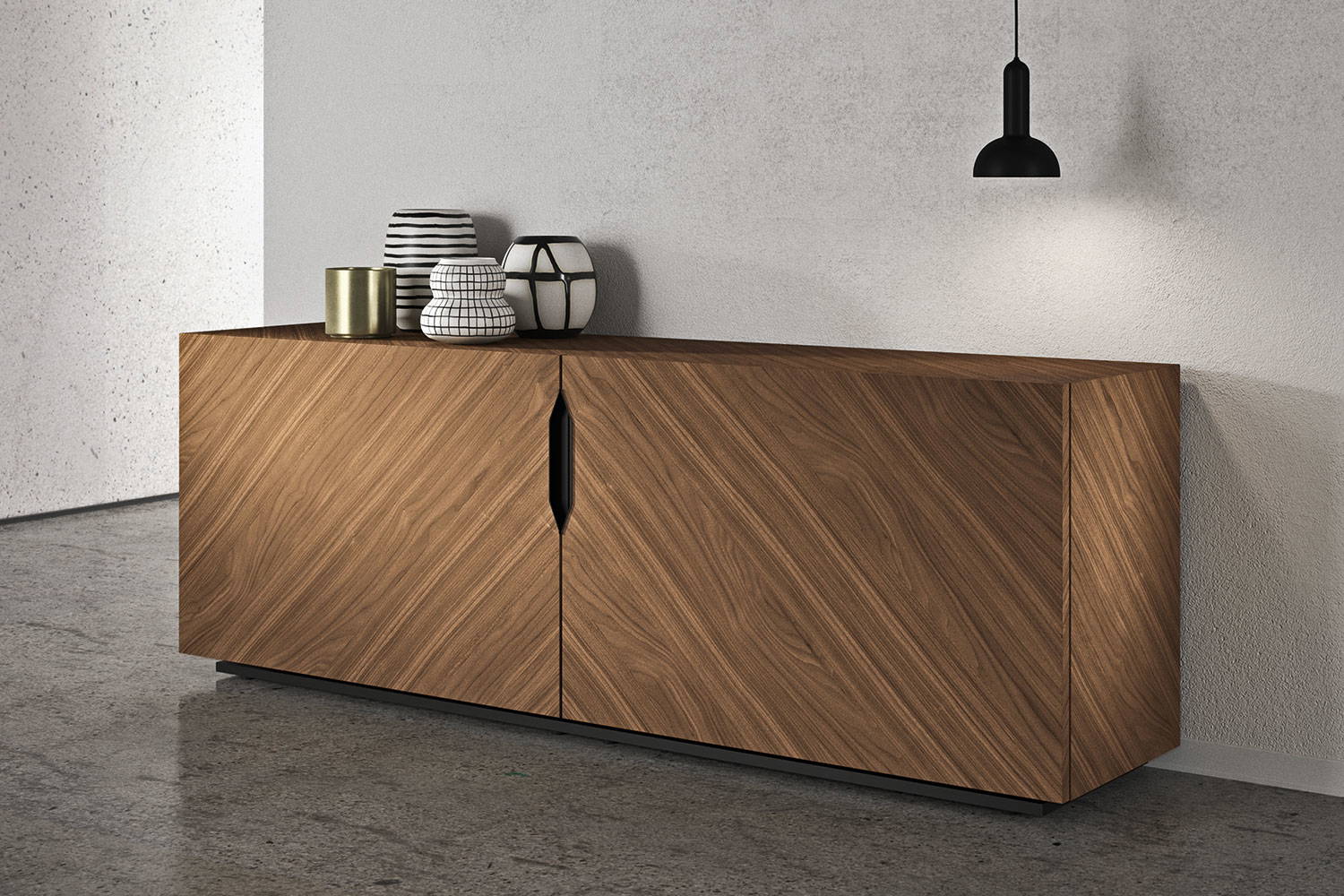 Rho sideboard in Canaletto Walnut finish