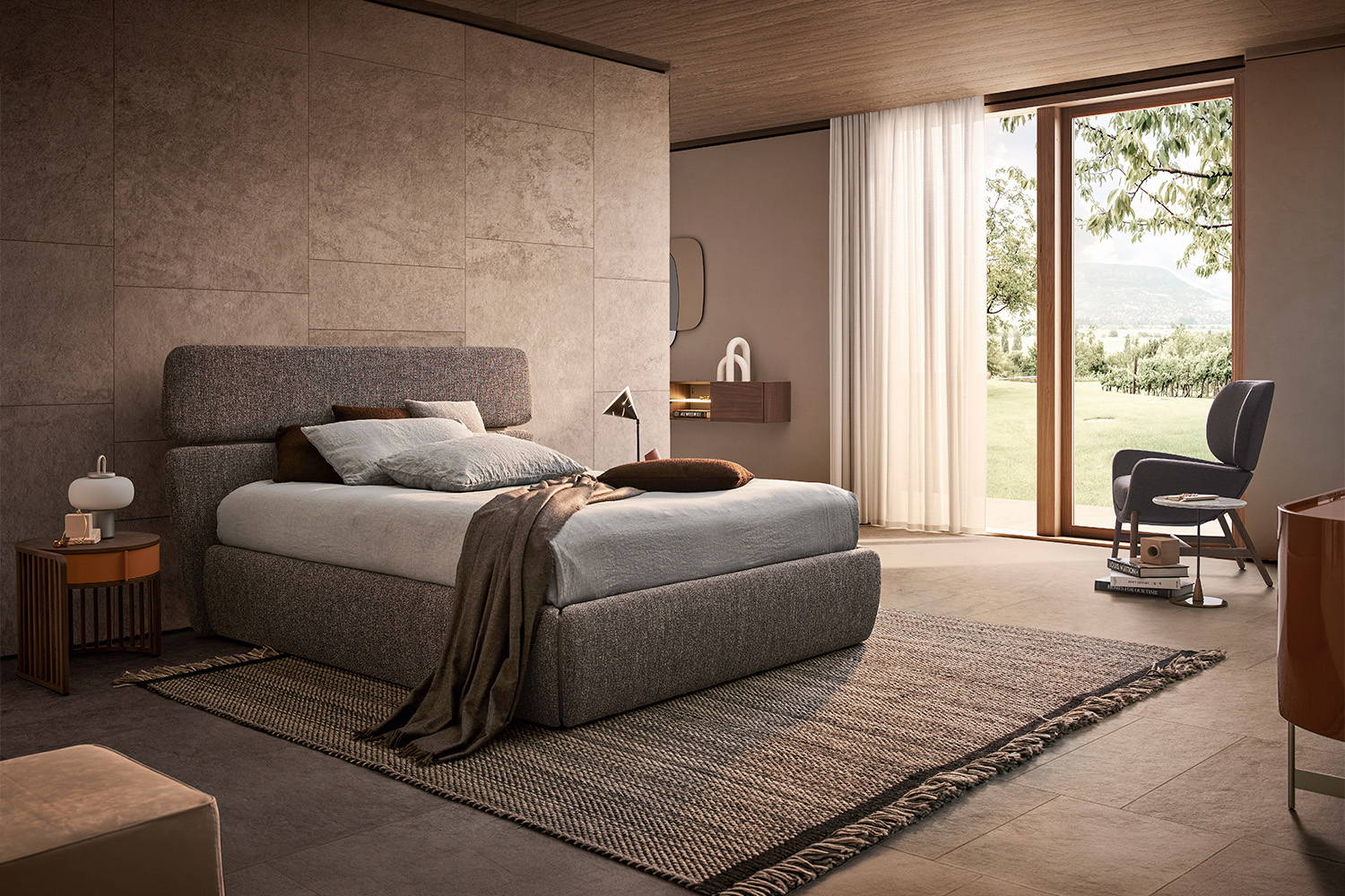 The Rialto bed by Emmanuel Gallina for Pianca.
