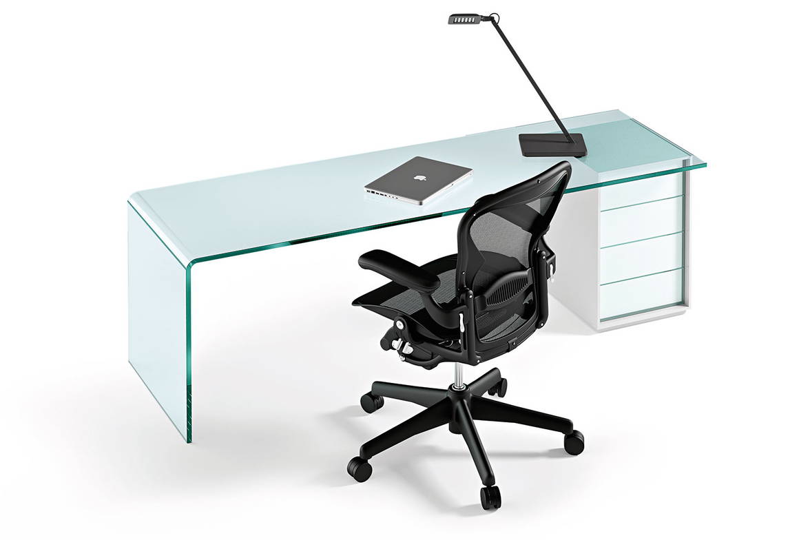 Rialto L office desk by Fiam Italia Rialto L office desk by Fiam Italia